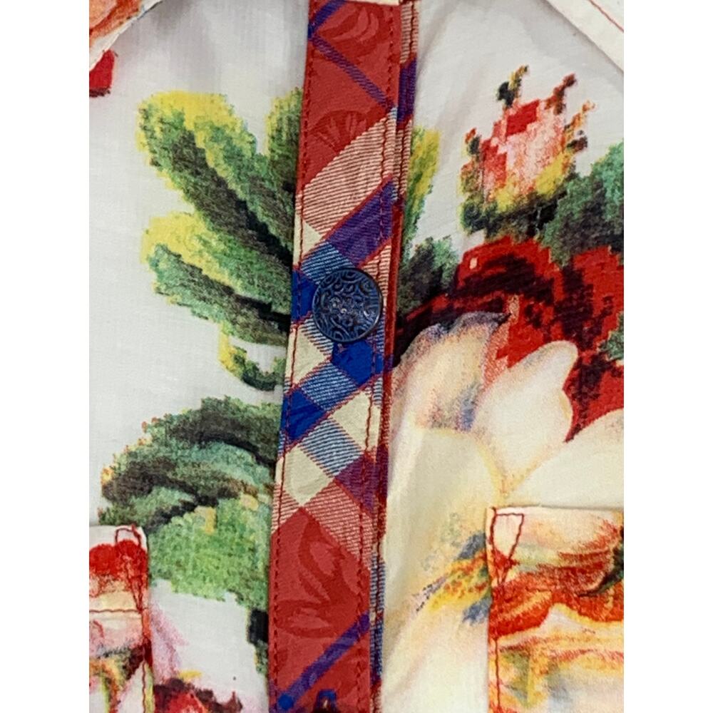 Anthro Patchwork Shabbychic Top Rusticluxury Gyps… - image 5